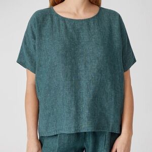 Eileen Fisher Boxy Linen Top